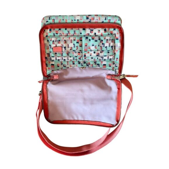 Fossil Keyper Messenger Crossbody Bag Set Multicolor Geometric - Picture 10 of 16